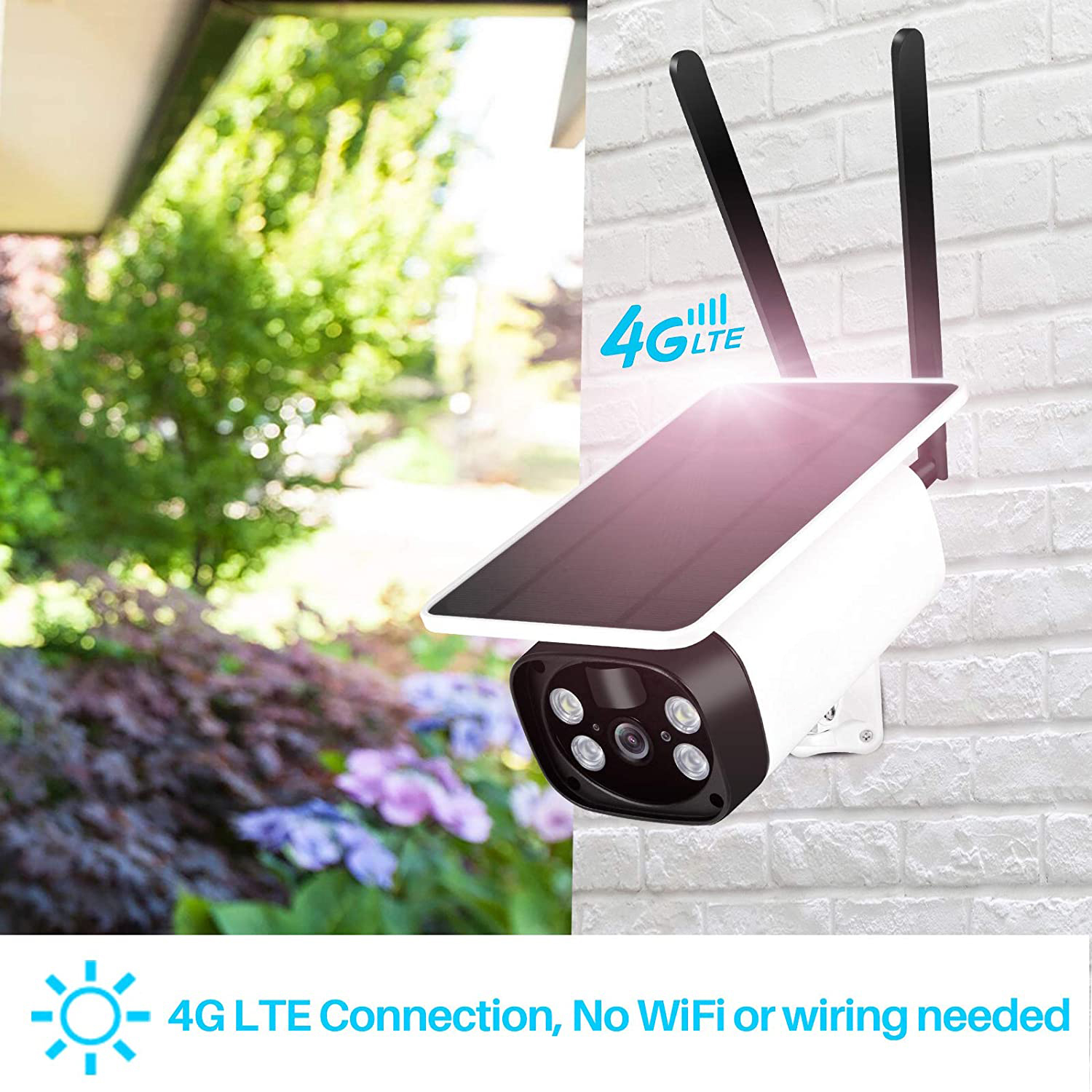4G Camera Solar Panel Camera Wifi Version 1080P Outdoor Security Wireless Monitor Waterproof CCTV Home Surveillance