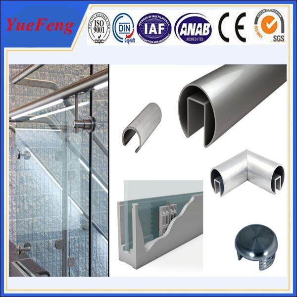 6000 series octagonal aluminum tubes / aluminum profile half round tube for