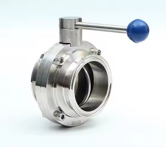 High Performance Sanitary Stainless Steel Butterfly Valves Low Temperature Clamp SEAT food standard