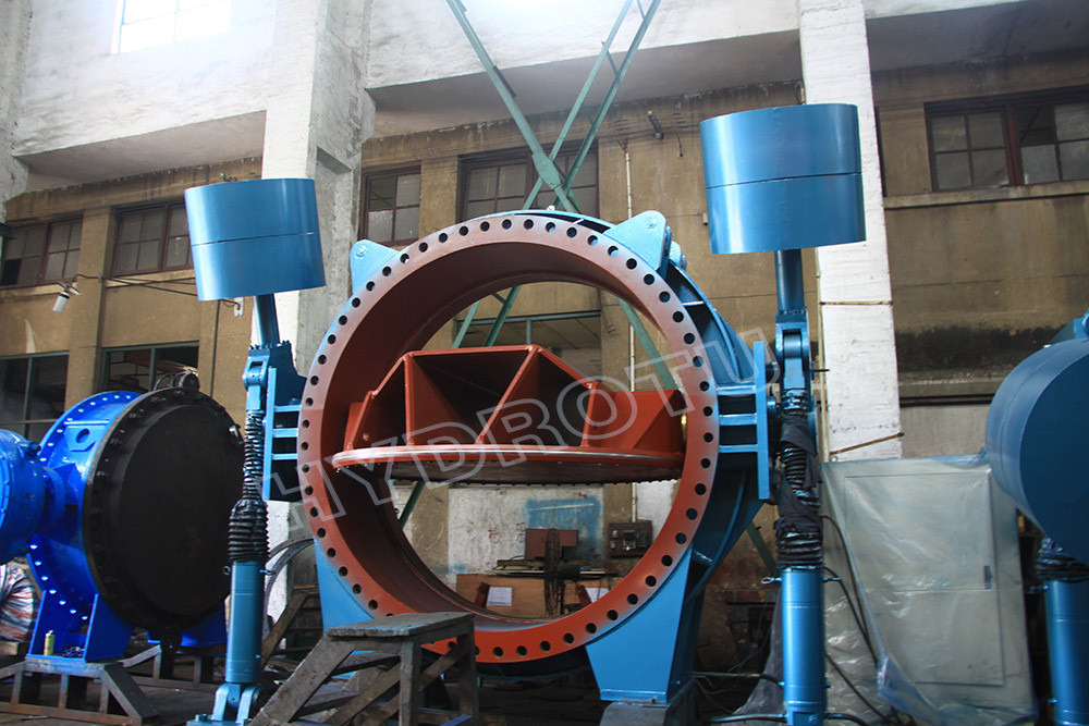 Hydraulic Heavy Hammer DN2000mm Flanged Butterfly Valve