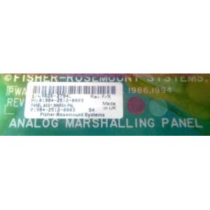 01984-2512-0003 Analog Marshalling Panel,screw type terminals,and the weight