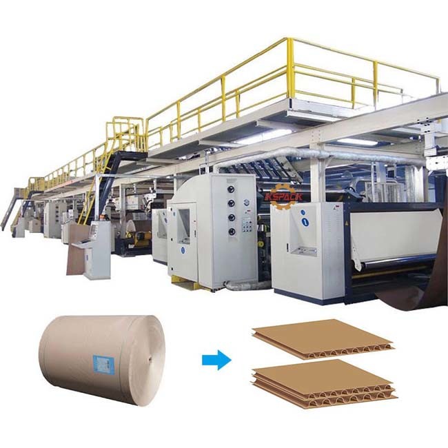 Compact Structure Corrugated Board Production Line 1 - 5 Layer