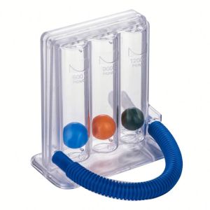 Three balls lung exercise spirometer mouthpiece respiratory exerciser machine