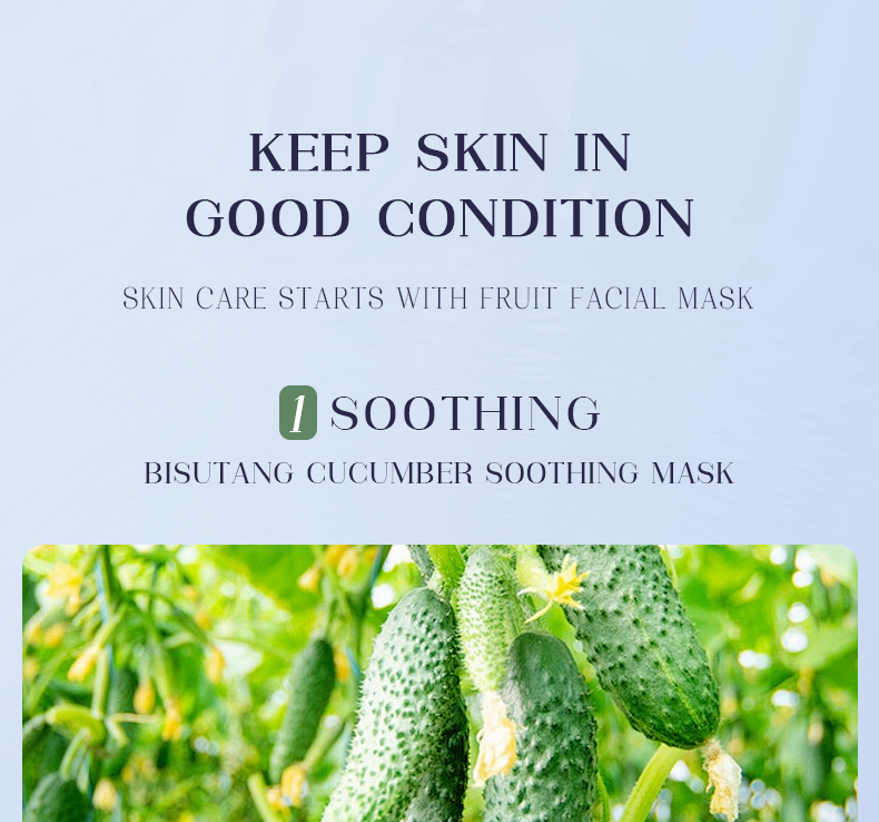 OEM Beauty Moisturizing Nourishing Strawberry Orange Cucumber Avocado Natural Apple Face Mask