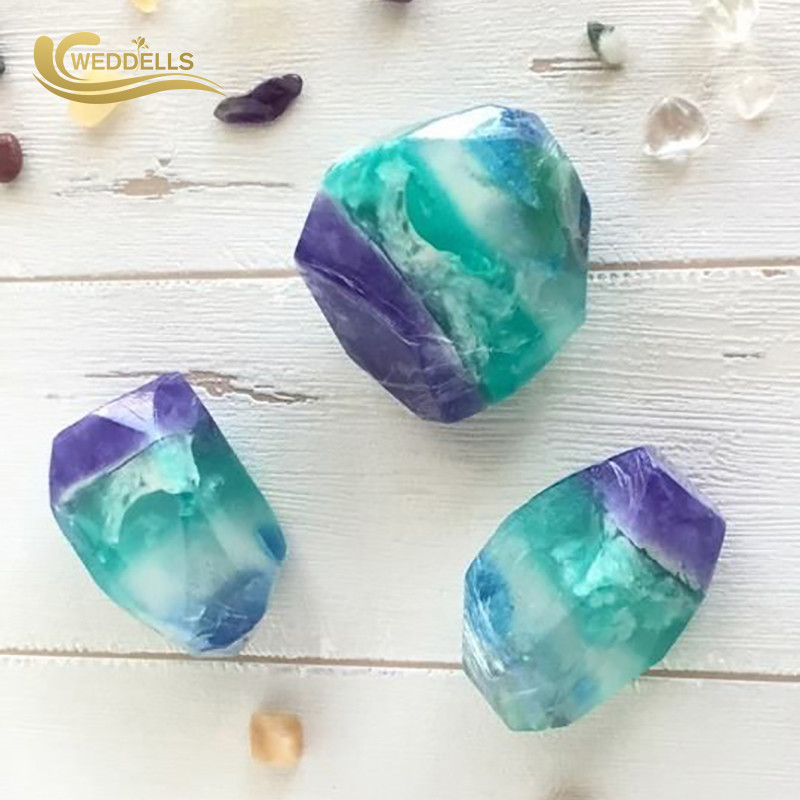 Handmade Essential Oil Gemstone Soap Cleansing For Body Face