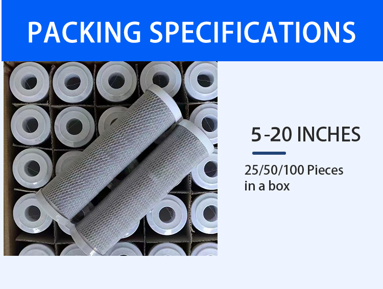 NSF Certified 10 Inch CTO Drinking Water Filtration with Activated Carbon Voltage V 0