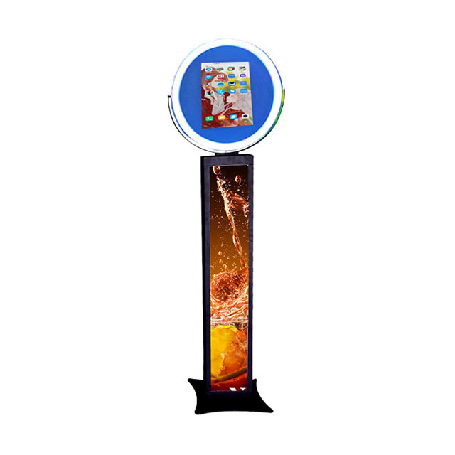  Adjustable Portable Ipad Photo Booth Kiosk 12.9 Inch With RGB Symphony Lights Manufactures