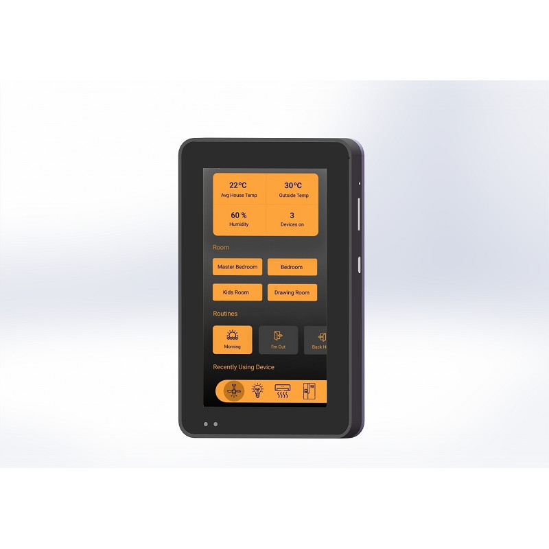 White Color 5 Inch OEM Industrial POE Tablet Small Wall Mount Touch Screen with RJ45 Ethernet NFC Module Serial Port