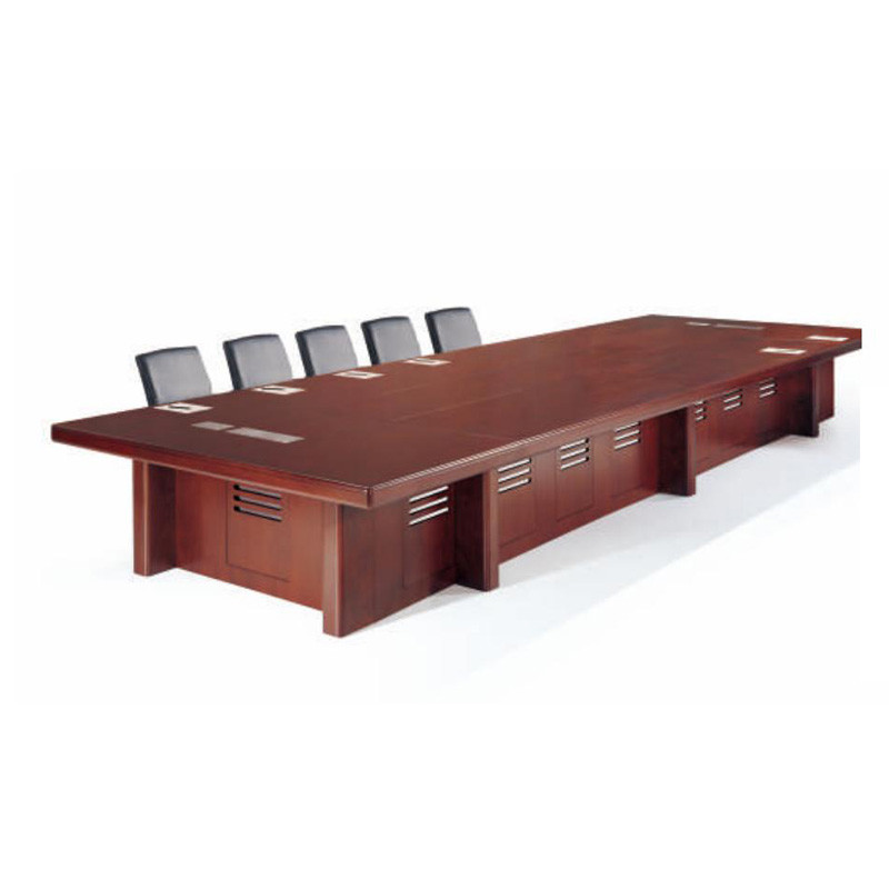 Rectangle Conference Room Table Wood Brown Meeting Boardroom Table