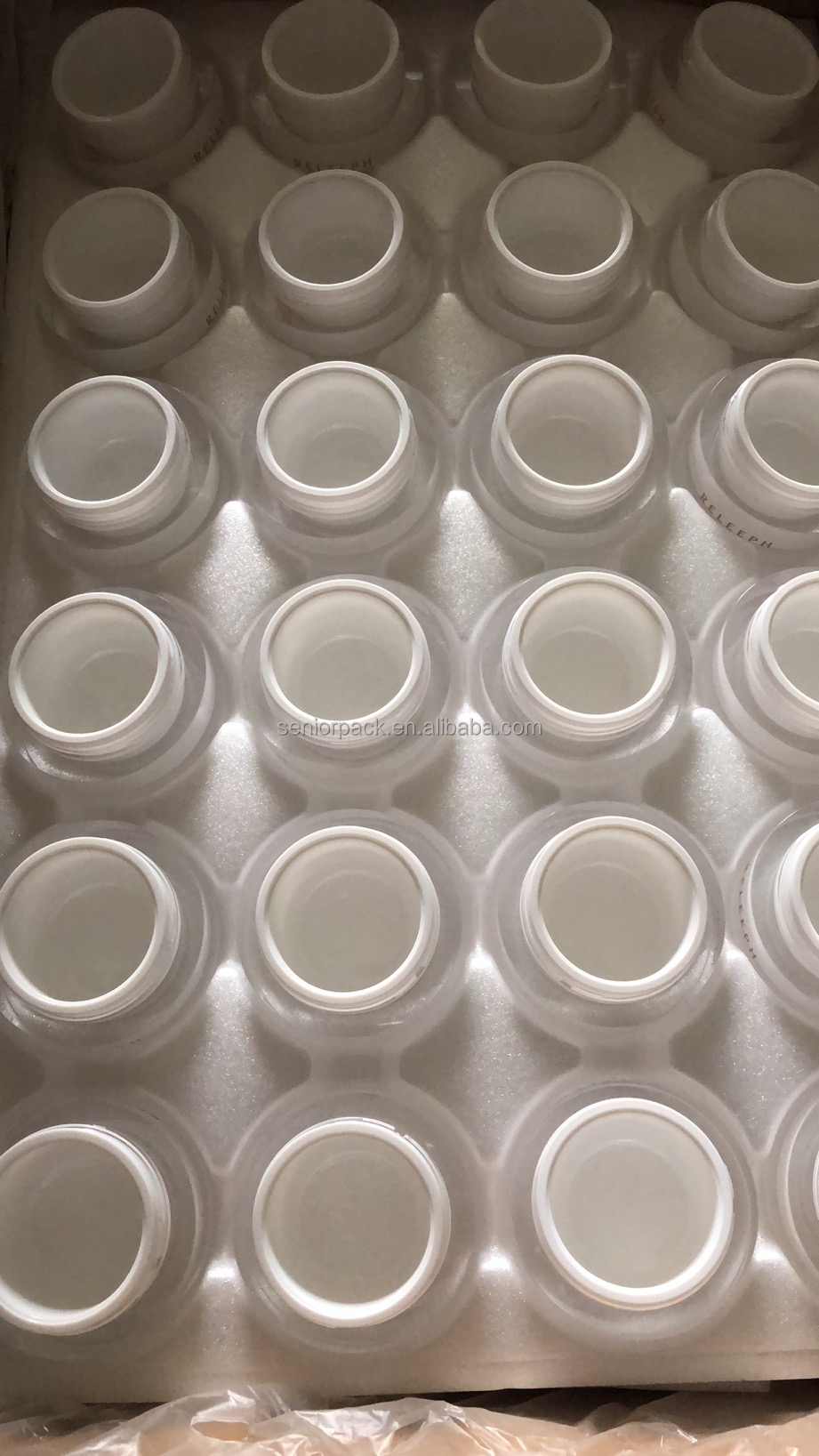 30ml 40ml 50ml 60ml 80ml 100ml 120ml 200ml 250ml 400ml 500ml 1L Chocolate PET Plastic Cream Jar for Food Collar Material