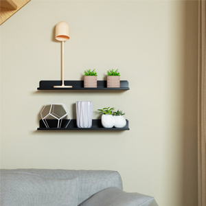 Wall Mounted Floating Shelves Wide Steel Display Ledges Large Storage Rack for Room/Kitchen/Office