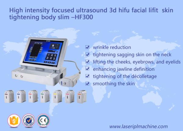 High Intensity Focused Ultrasound HIFU Ultrasound Machine / HIFU Body Slimming