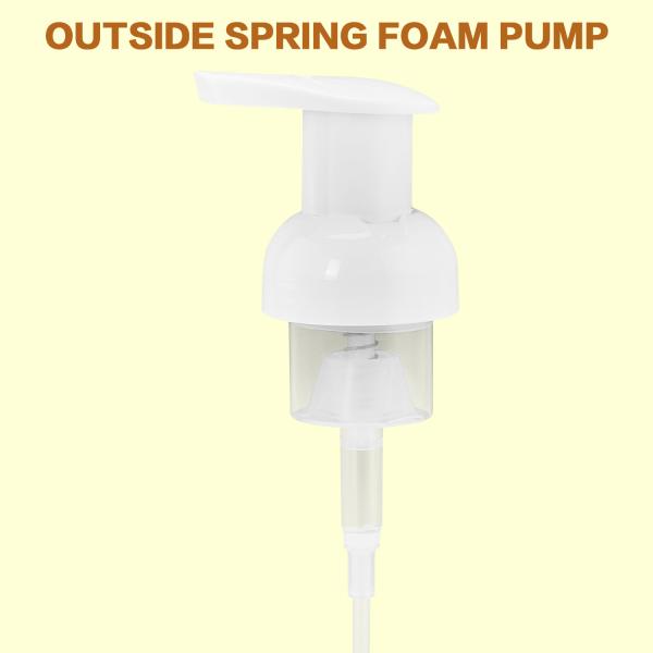 PET Silicone Gasket Foam Pump For 40mm Inside Outside Spring Core Cosmetic