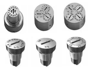  SUS420 S136 Precision Mold Parts Interchangeable Date Stamp Recycling Code Insert Manufactures