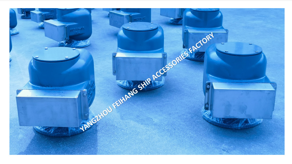 FLANGE CAST IRON 533HFB-150A MARINE AIR VENT HEAD FLOAT TYPE FOR BALLAST TANK BREATHABLE CAP (WITH FIRE NET)