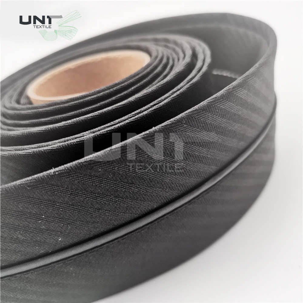 Custom Webbing Trouser Elastic Waistband Fabric 100% Polyester Material For Pants