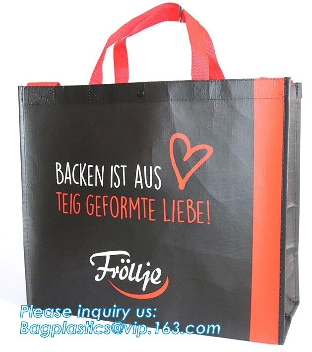Wholesale factory custom fashion laminated non woven bag, Shopping printing fabric insulated foldable bag, custom pp non