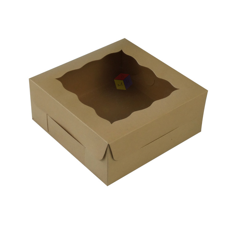 Recycled Kraft Paper Food Paper Gift Box Takeaway Custom Pastry Boxes