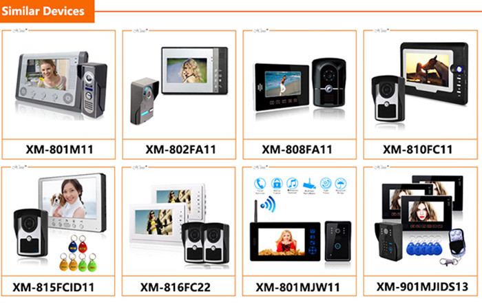 High Pixel Wifi Video Door Phone IR Camera Remote Control Access Control System
