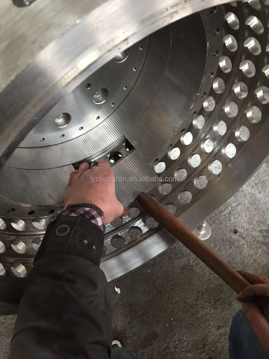 SS316l automatic continuous HR1200 two stage filtration centrifugal pusher centrifuge for salt