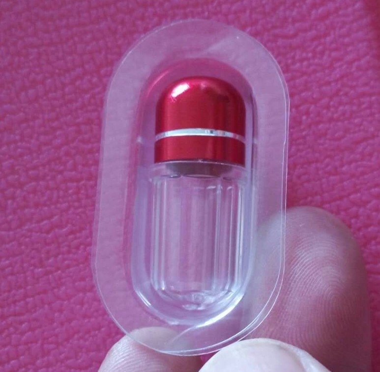 3ml Golden Clear Pill Bottles OEM Empty Plastic Pill Bottles