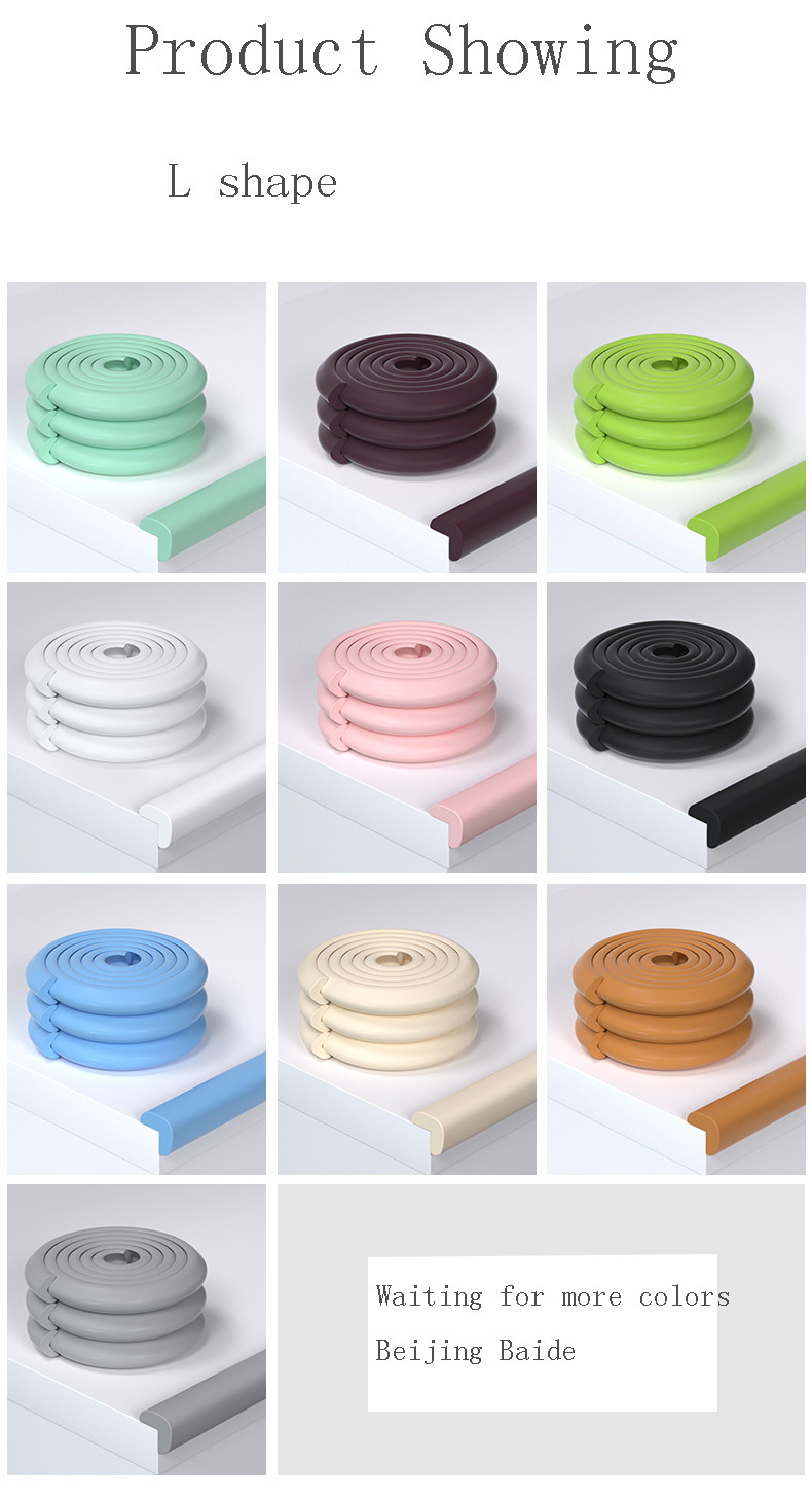 Furniture Corner Guards Durable Soft NBR Foam Rubber Edge Protective Corner Protector