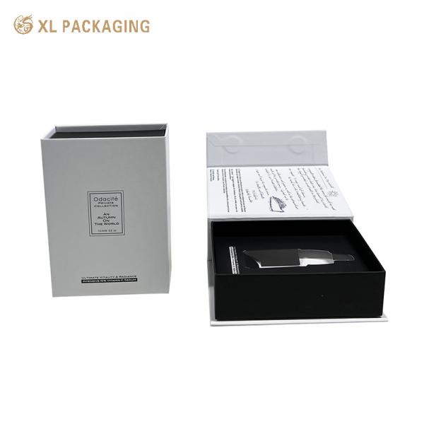 Flip Clamshell Hair Essential Oil Packaging Paper Box For Perfume Color Paper