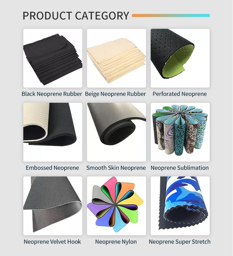 Sports Guards Soft 4mm SBR Neoprene Fabric Sheets With Nylon Fabric