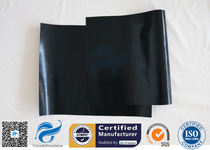 15.75x13" BBQ Grill Non Stick Silicone Baking Mat FDA Black 0.12MM PTFE Baking Liner