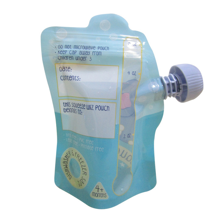 Manufacturer Custom Your Own Logo Storage Reusable Spout Pouches Container Sealable Bags for Drink Juice Milk