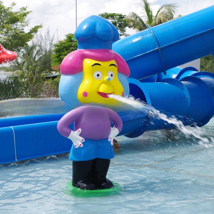 Kids Water Park Rides Fiberglass Water Games Equipment
