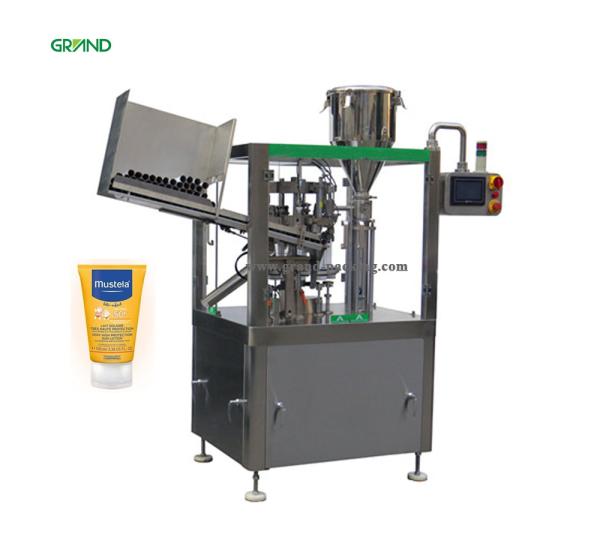 Cosmetic Soft Tube Filling And Sealing Machine , Automatic Tube Filling Machine