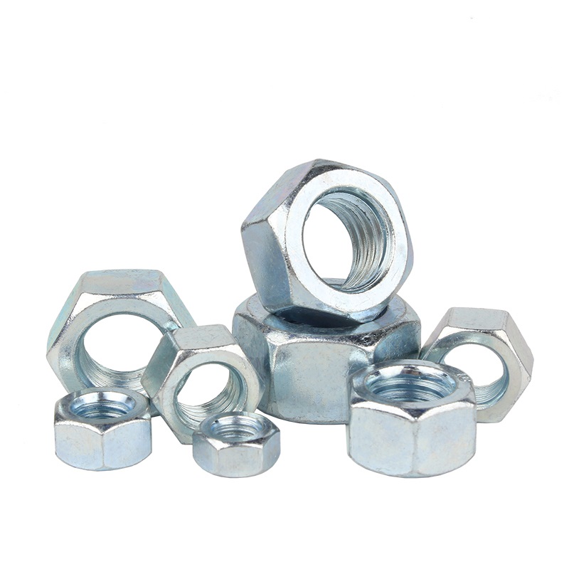 White Zinc Plated Hex Nuts For General Industry Imperial Measurement System DIN934