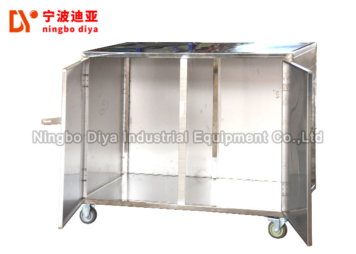 Warehouse Cart Mobile Work Box , Stainless Steel Working Container