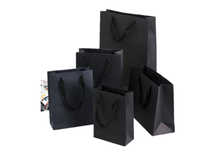 Custom Printed Luxury Paper Shopping Bags Large Paper Shopping Bags With Handles