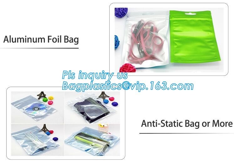 Printed Anti-static LDPE Foil ESD Anti Static Shielding Antistatic Plastic Zip Lock Packing Moisture Barrier Mbb Vacuum