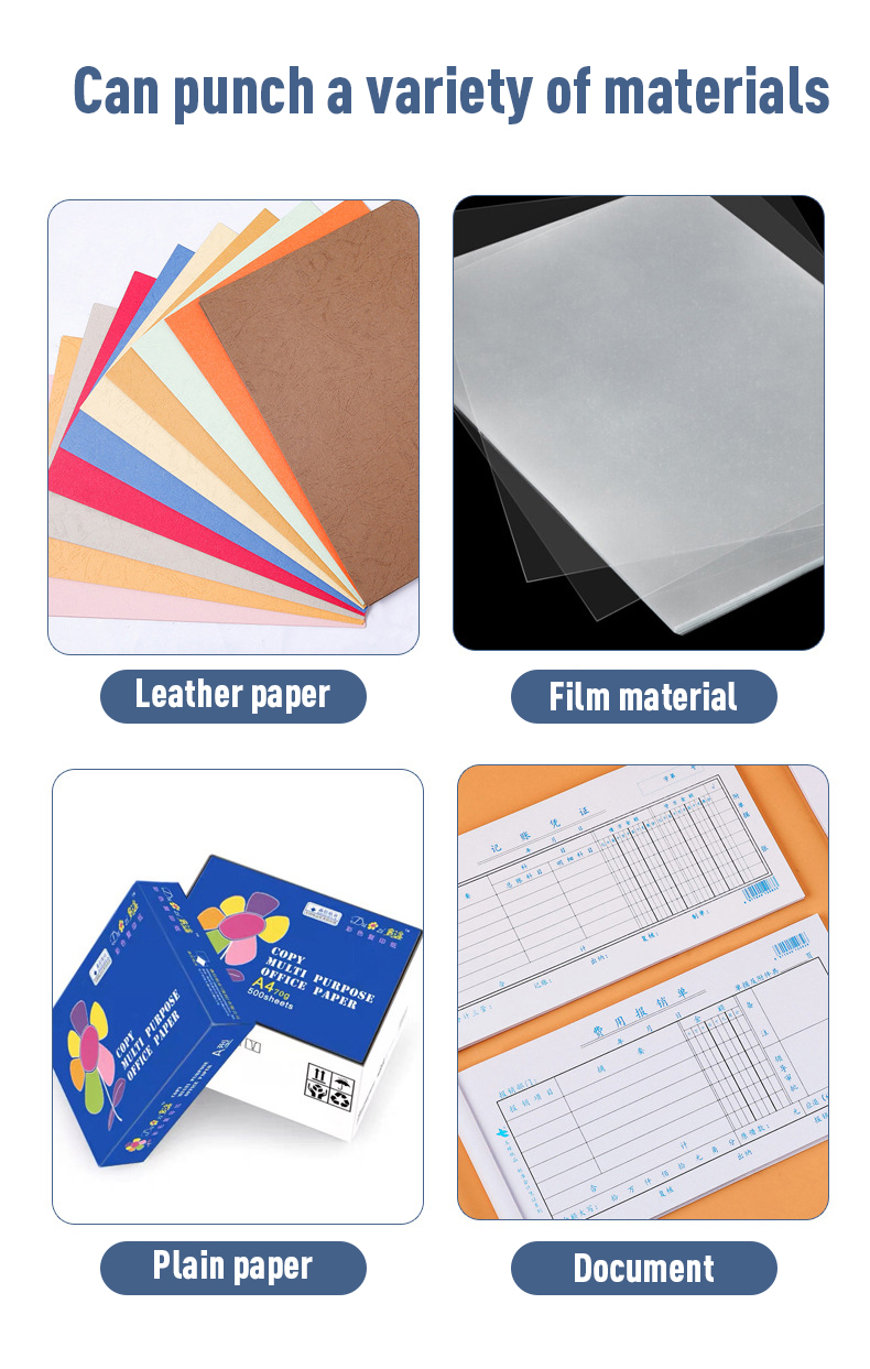 10 Holes Booklet Maker Binding Machine Punching Capacity 12 Sheets 80 Grams