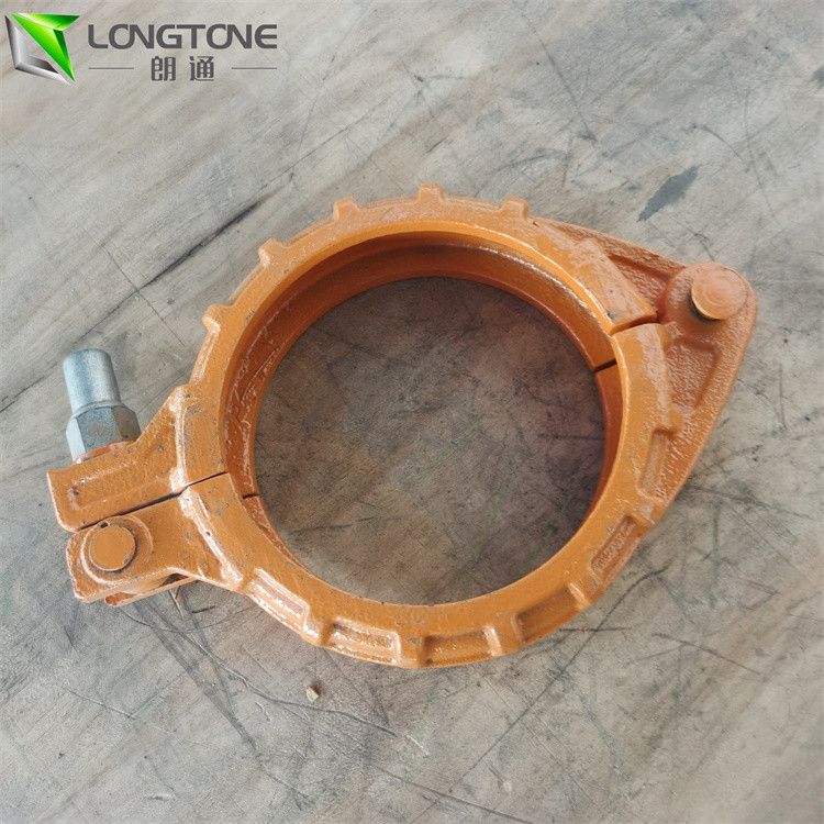 Stainless Steel Concrete Pump Clamp Zinc Color Plated For Pipe