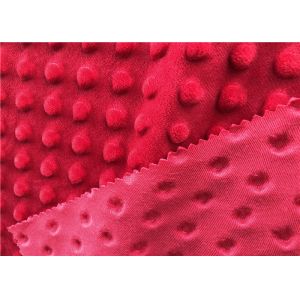 Velvet Minky Dot Bubble Knit Minky Plush Fabric 100% Polyester