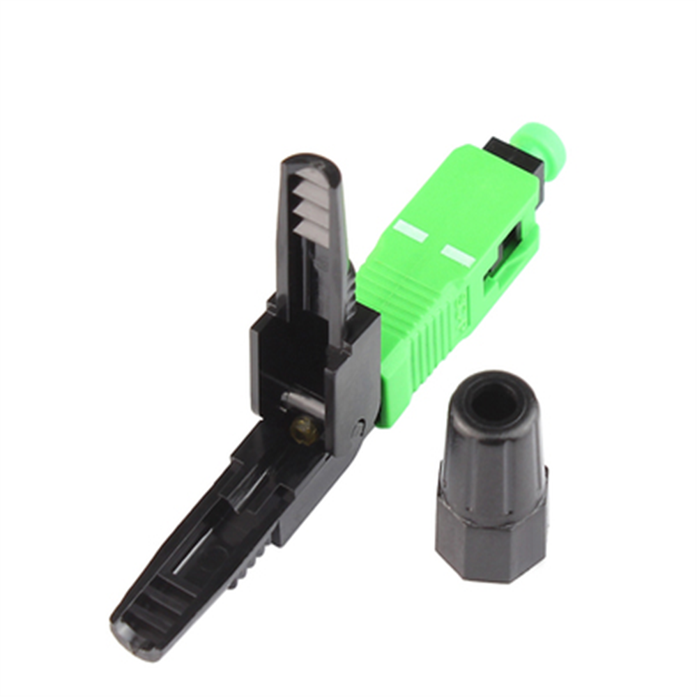 field assembly, fiber optic sc apc fast connector