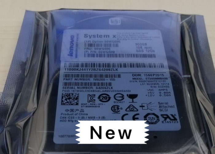 IBM Hard Disk 00WG685 300GB SAS 10K 12Gbps G3HS 2.5inch X3850X6 1 year warranty