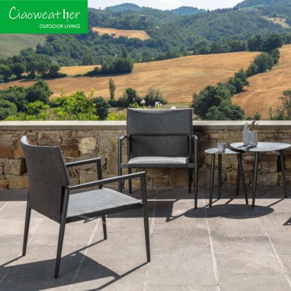 Weather-Resistant Aluminum Rattan Patio Chair for Hotel Restaurant Banquet Home