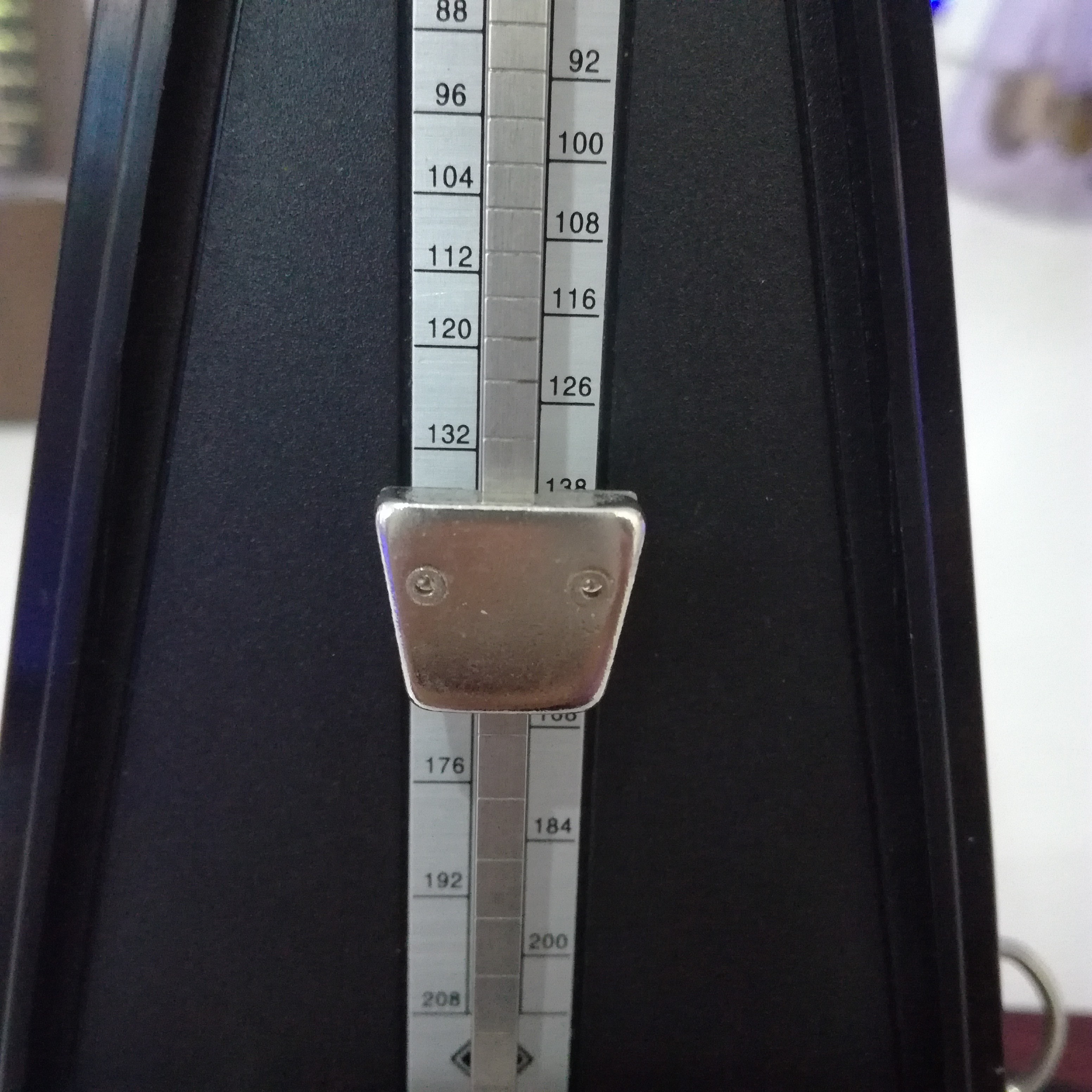 OEM classic scale board piano guitar violin practice rhythm mechanical metronome Black White Pink Red Tranparent Wood