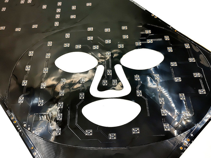 Custom Medical Equipment FPC Processing Photonic Skin LED Mask Circuit Board