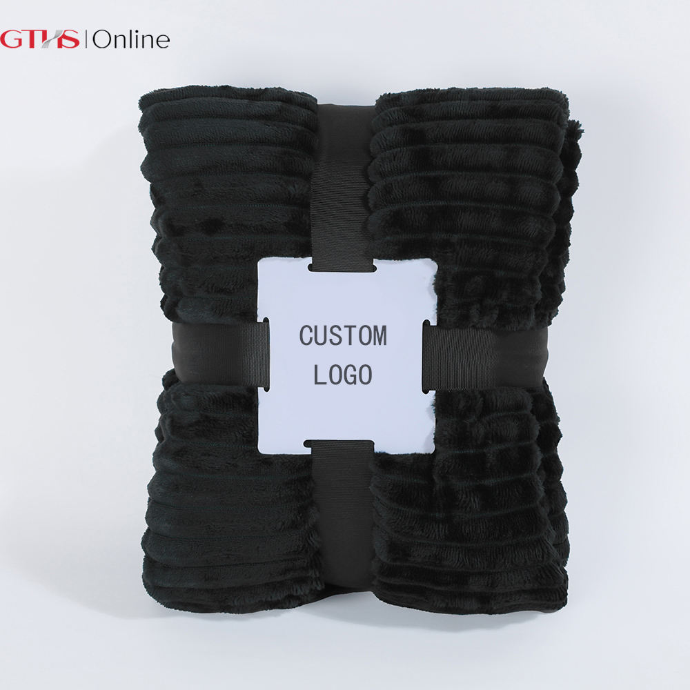 Elegant Super Soft Dyed Polar Fleece Modern Solid Color Throw Blanket for Bedding