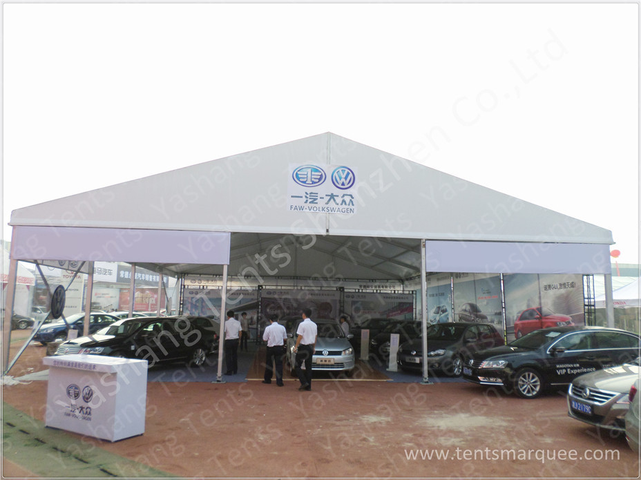 15x20 M 300 Sqm Clear Span Tent Rental With A Shaped Roof Top / Galvanized Steel Connector