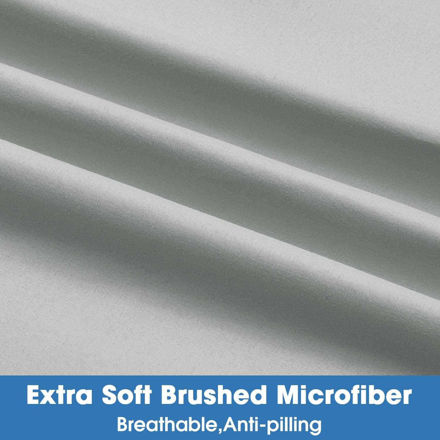 Microfiber Embroidered Sheets Set for 16" DEEP Pocket Mattress 3/4pcs is customized YES