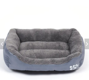Polyester Pet Crate Bed Sofa Solid Plush Dog Bed