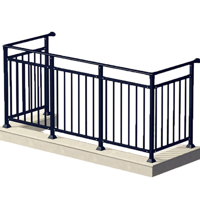 Indoor Balcony Safety Iron Stair Handrail Zinc Stainless Tubular Railings