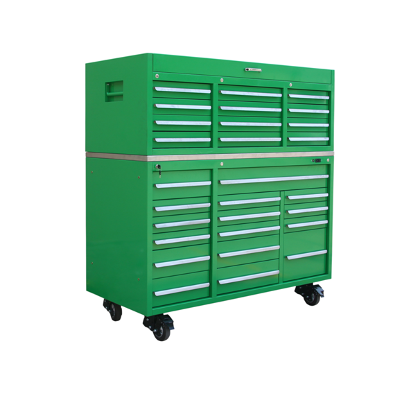 Car Service Tool Storage Silver Rolling Tool Box for Professional Mechanic's Cabinet